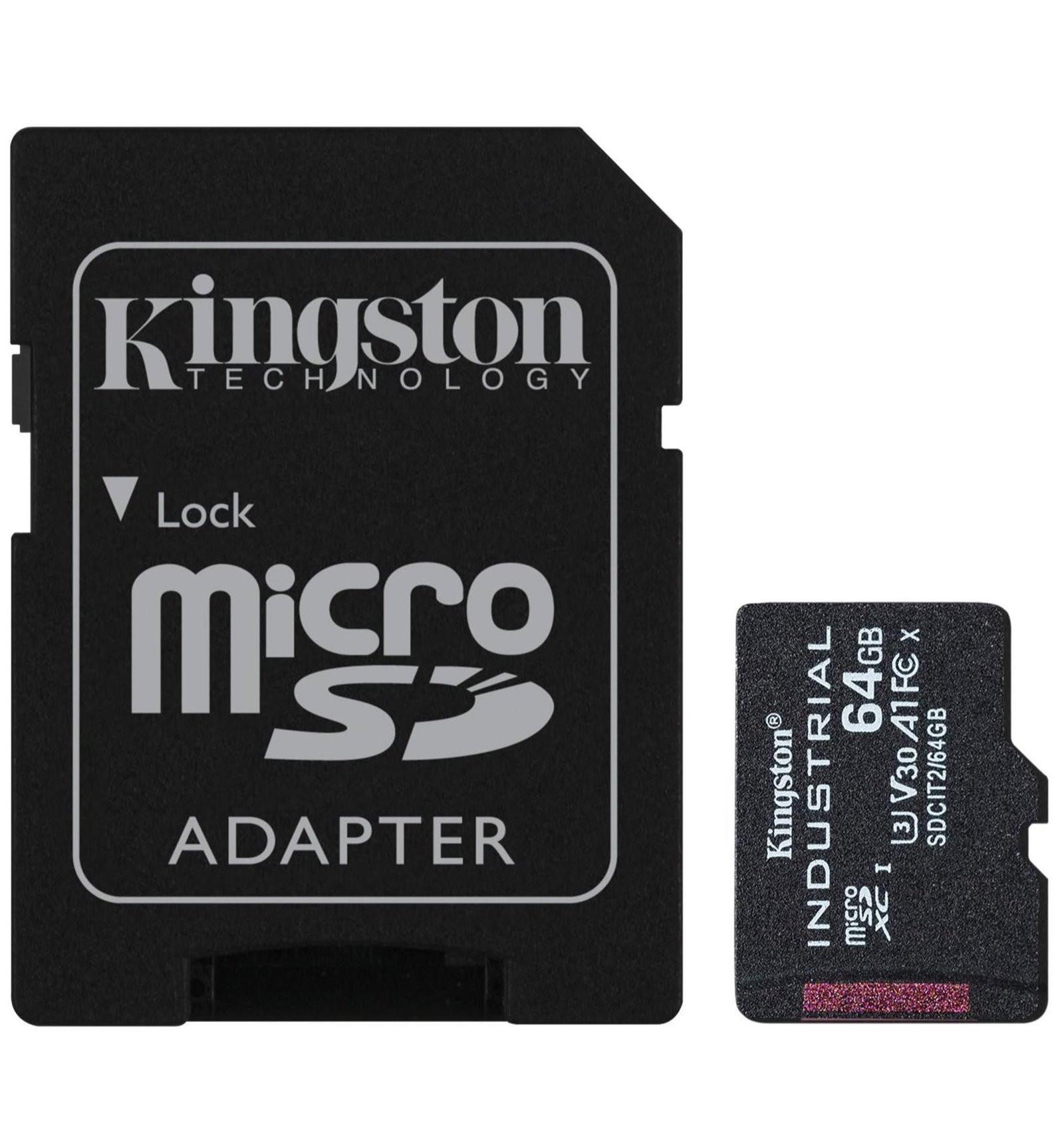 Kingston  microSDXC Industrial (microSDHC, 64 GB, U3) 