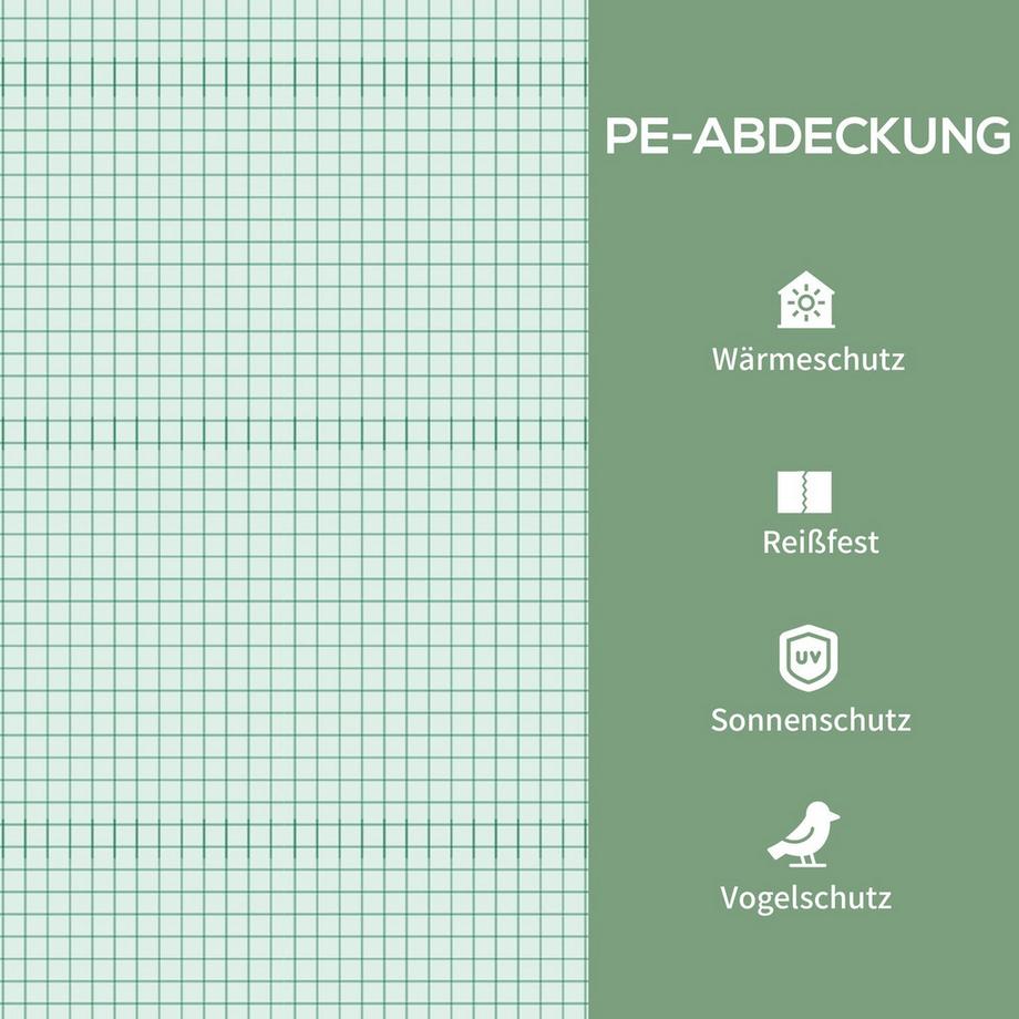 Northio Foliengewächshaus mit Rolle, Gewächshaus mit 4 Regale, Folien Treibhaus mit Stahlrahmen, für Garten, Balkon 69 x 50 x 165 cm, Grün  