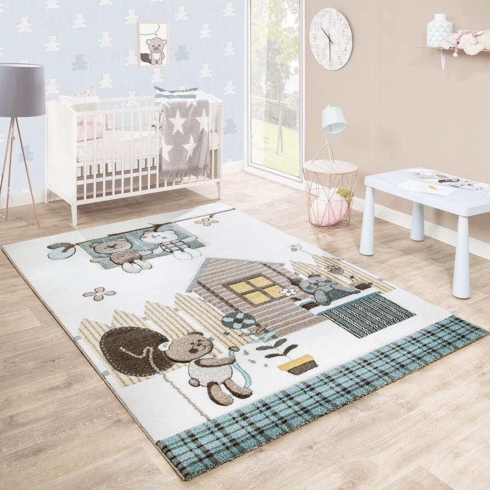 Paco Home Kinderteppich Bären Design töne  