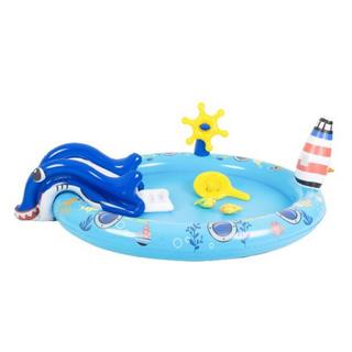 Jilong  Aufblasbarer Kinderpool Hafen (203cm × 152cm × 18cm) 