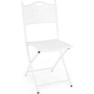 mutoni Chaise pliante de jardin Jenny blanc  