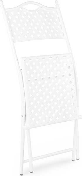 mutoni Chaise pliante de jardin Jenny blanc  