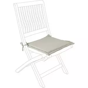 Coussin chaise de jardin pour siège carré beige