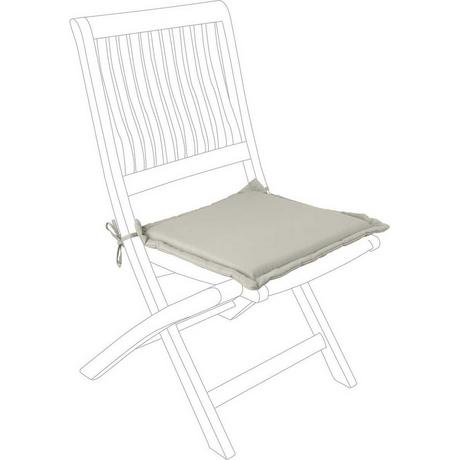 mutoni Coussin pour chaise de jardin pour assise carrée beige  