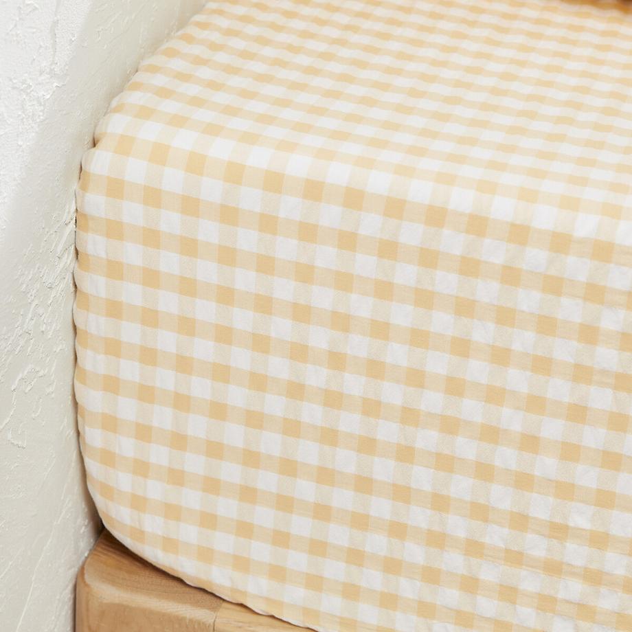 La Redoute Intérieurs Cottage Seersucker Fixleintuch  