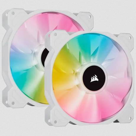 Corsair  SP140 RGB ELITE Boitier PC Ventilateur 14 cm Blanc 2 pièce(s) 