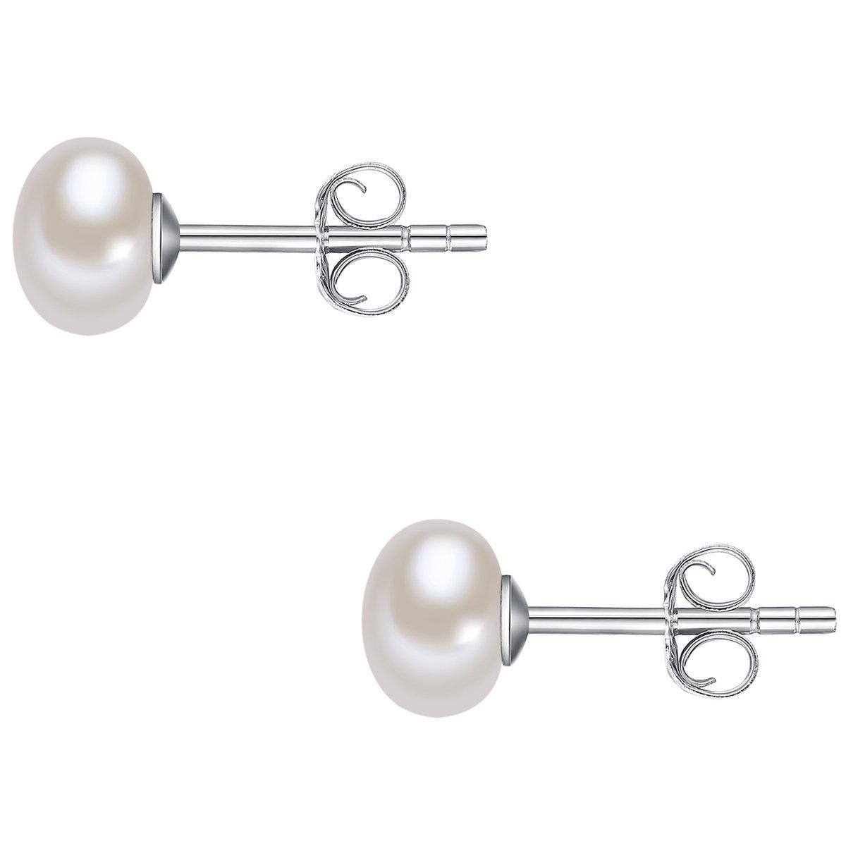 Valero Pearls  Femme Puce d'oreille en perle 