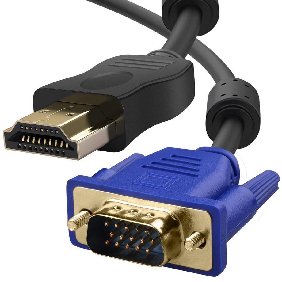 Avizar  HDMI / VGA Kabel 1.8m Schwarz 
