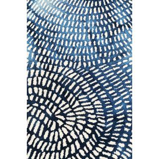 KARE Design Tapis Timbre bleu 170x240  