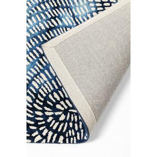 KARE Design Tapis Timbre bleu 170x240  