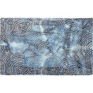 KARE Design Tapis Timbre bleu 170x240  