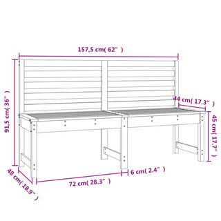 VidaXL Banc de jardin bois de douglas  