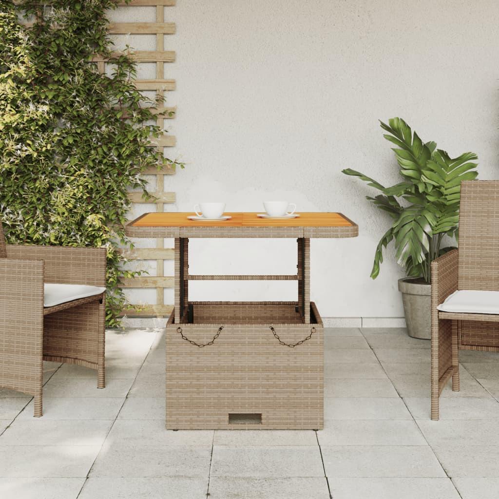 VidaXL Gartentisch poly-rattan  