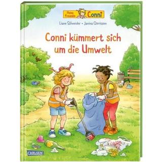 Conni-Bilderbücher: Conni kümmert sich um die Umwelt Schneider, Liane; Görrissen, Janina (Illustrationen) Gebundene Ausgabe 