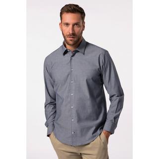 JP1880  Camicia da ufficio dalla vestibilità moderna con stampa minimalista, maniche lunghe e colletto ad apertura inglese polveroso viola 