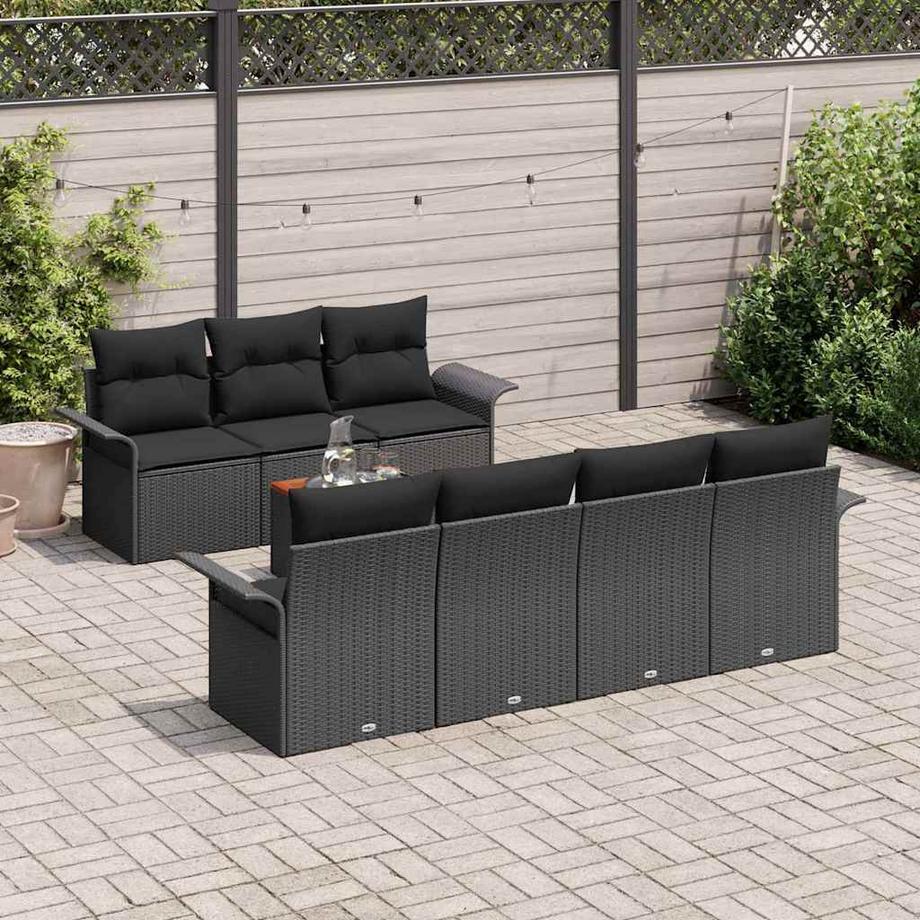 VidaXL Ensemble de canapé de jardin poly rattan  