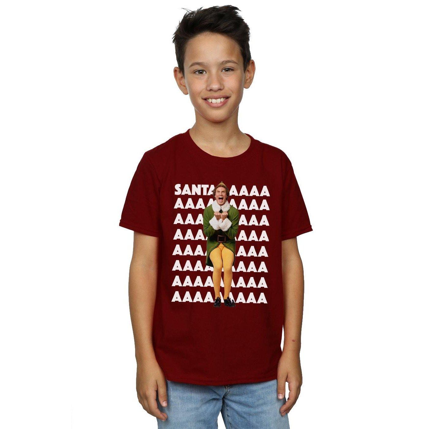 Elf  Buddy Santa Scream TShirt 