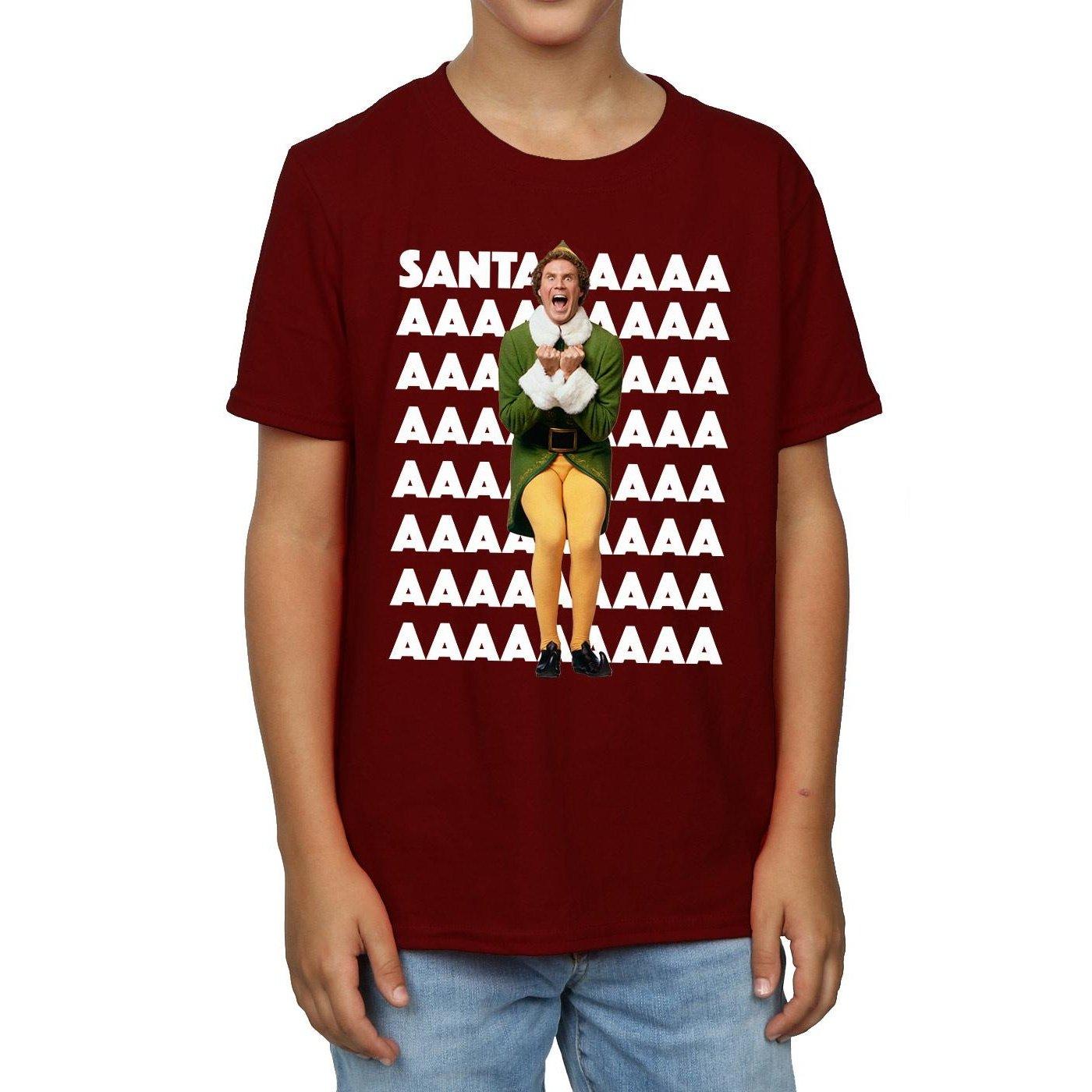 Elf  Buddy Santa Scream TShirt 