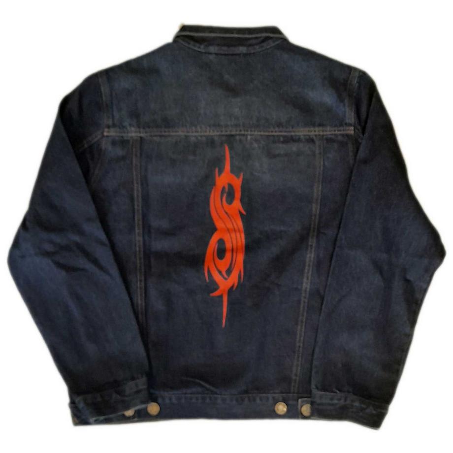 Slipknot Giacca in Denim Logo Tribale  