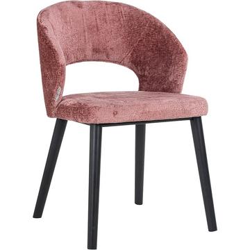 Chaise Savoy rose noir