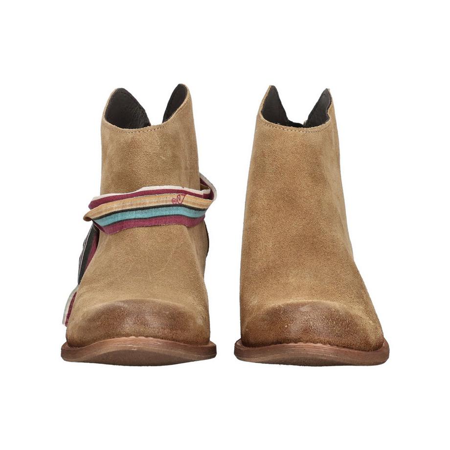 Felmini Veloursleder Stiefelette mit Blockabsatz  