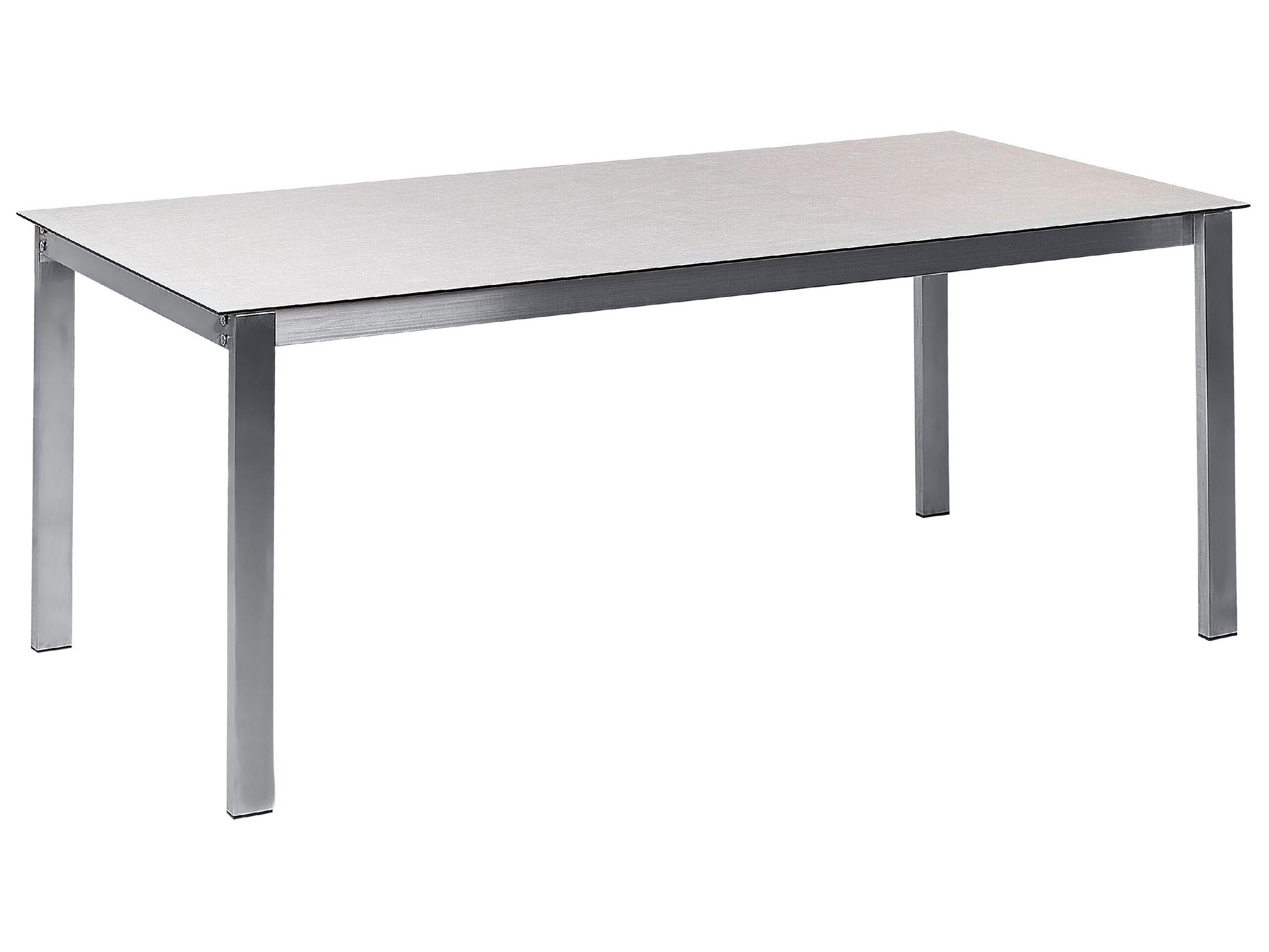 Beliani Salle à manger de jardin avec chaises en Verre de sécurité Traditionnel COSOLETO  