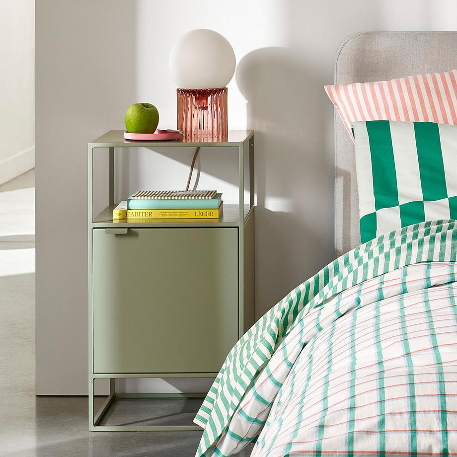 La Redoute Intérieurs Nachttisch aus Metall Stahl  