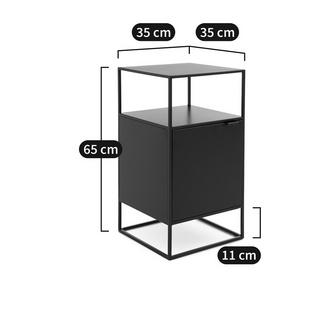 La Redoute Intérieurs Chevet en métal acier 1 porte  