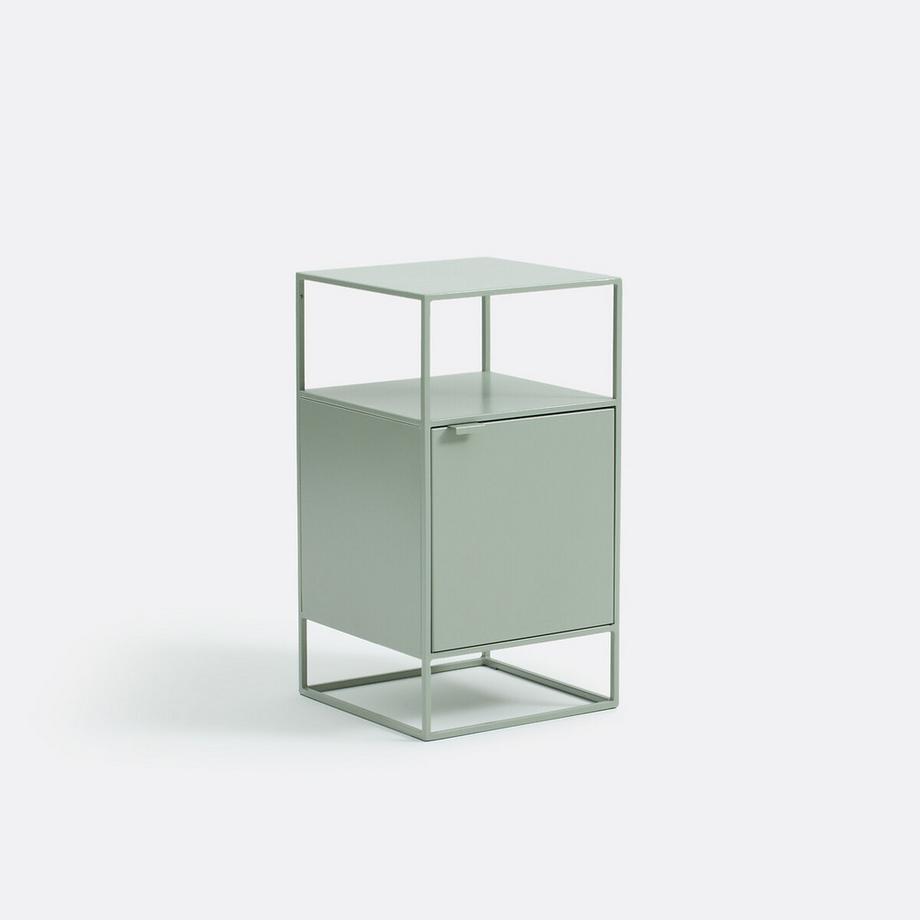 Nachttisch aus Metall Stahl