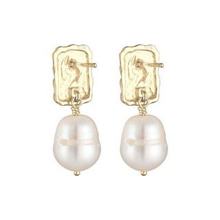 Elli  Boucles d'Oreilles Antique Baroque Perles D'eau Douce 