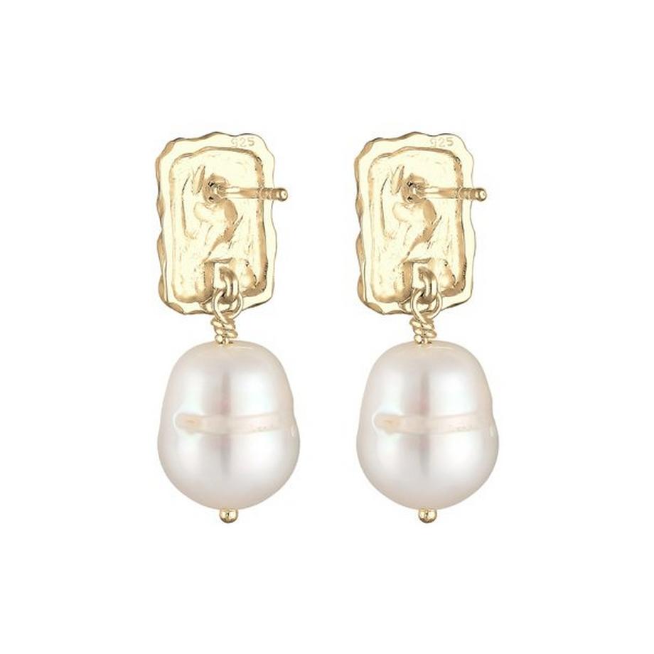 Elli  Boucles d'Oreilles Antique Baroque Perles D'eau Douce 