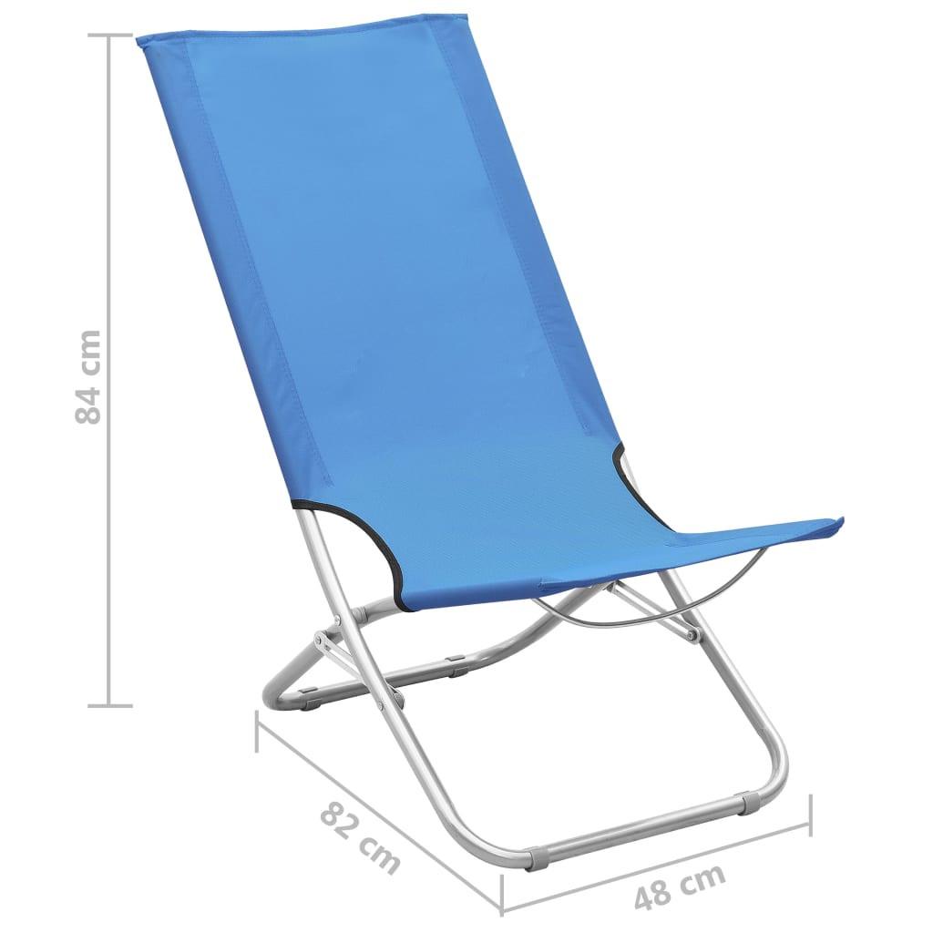 VidaXL Chaise de plage tissu  