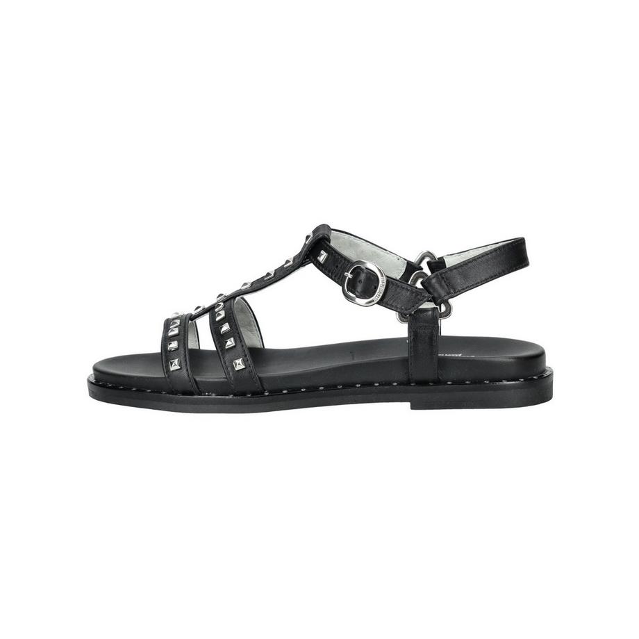 Nero Giardini Sandali con cinghie a T decorate con borchie  