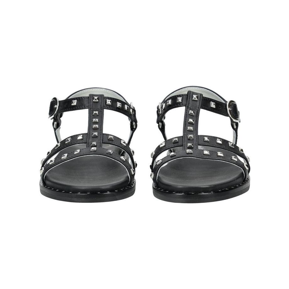 Nero Giardini Sandali con cinghie a T decorate con borchie  