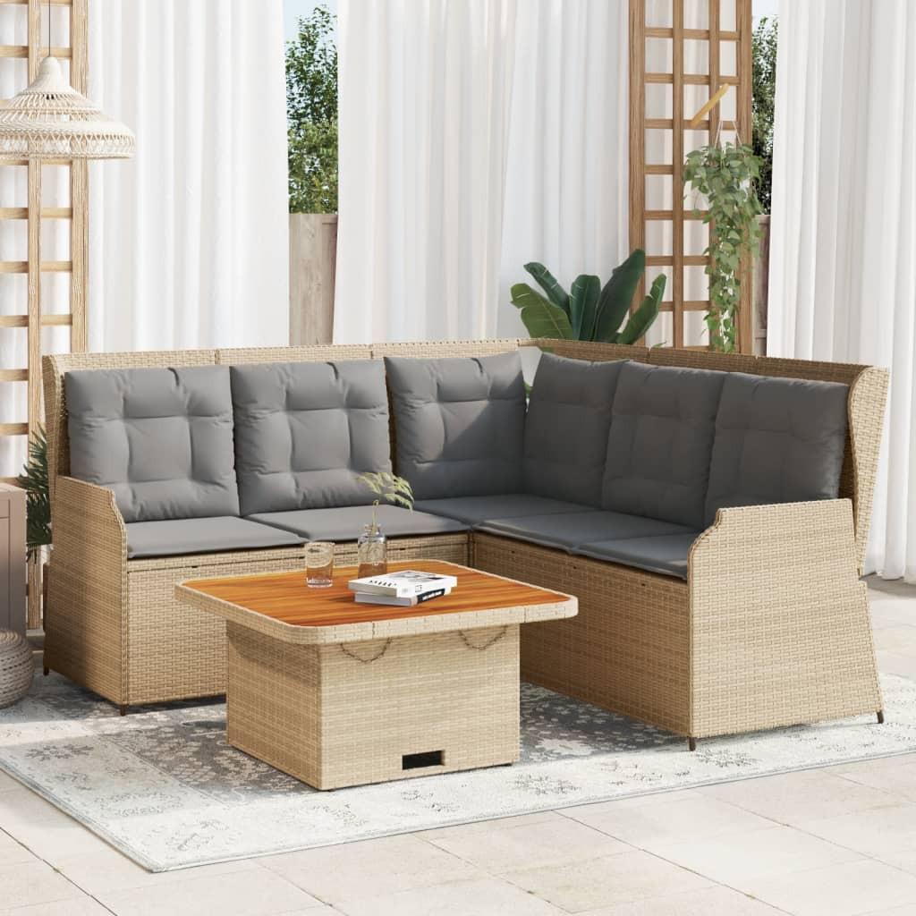 VidaXL Garten-lounge-set poly-rattan  