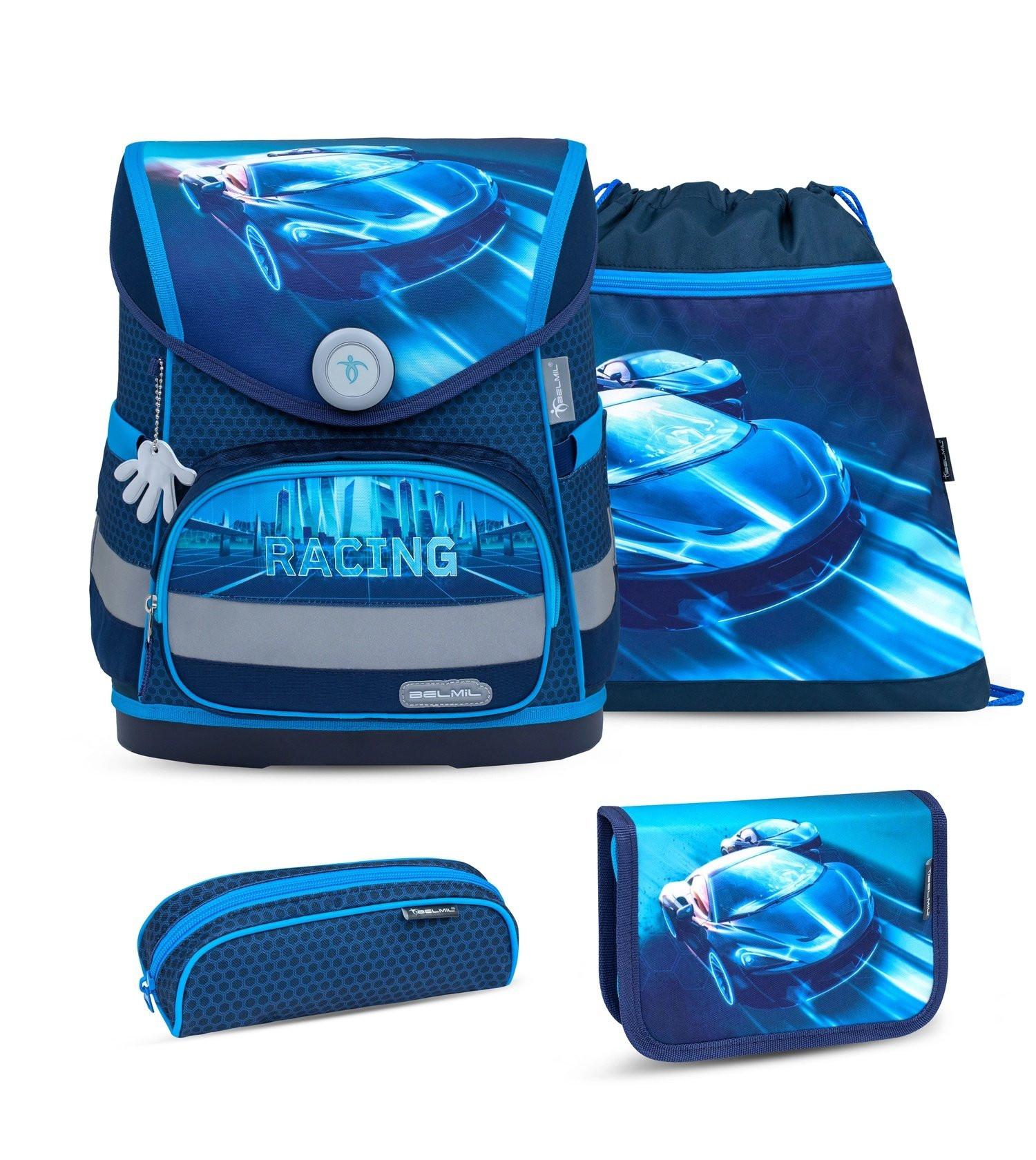 Belmil  COMPACT Schulrucksack-Set Racing Blue Neon 