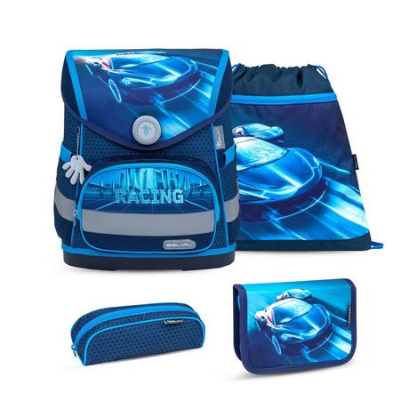 Belmil  COMPACT Schulrucksack-Set Racing Blue Neon 