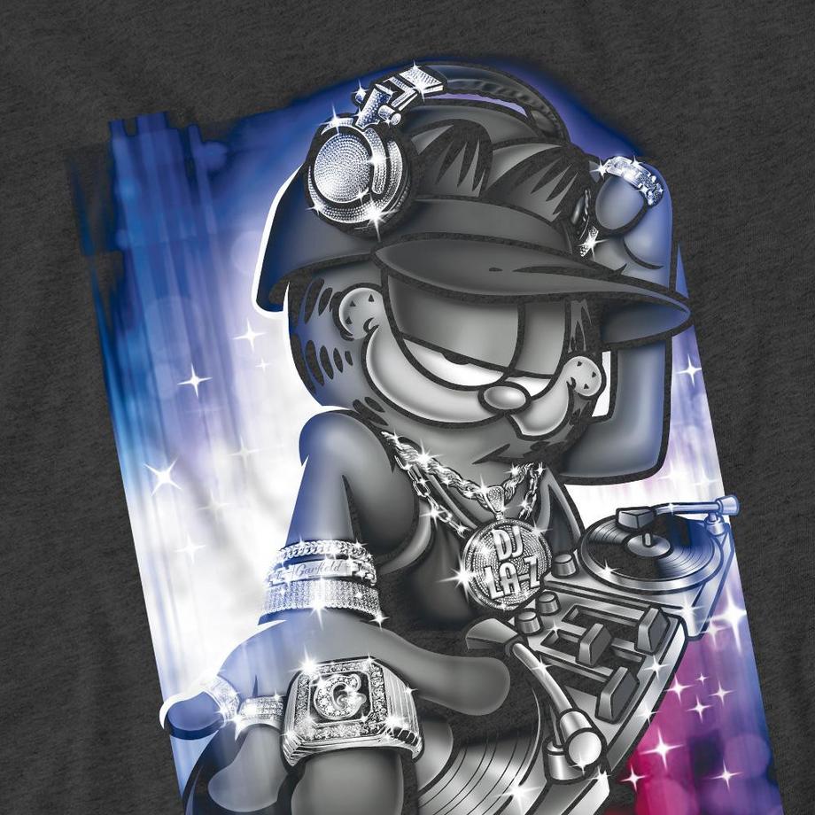 Garfield Maglietta Dj Lazy  