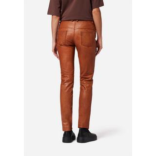 RICANO  Pantalon en cuir  Dorin, style classique à taille basse avec 5 poches 