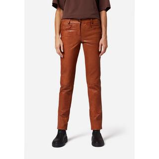 RICANO  Pantalon en cuir  Dorin, style classique à taille basse avec 5 poches 