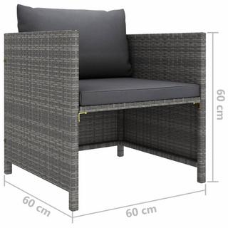 VidaXL Gartensofa poly-rattan  