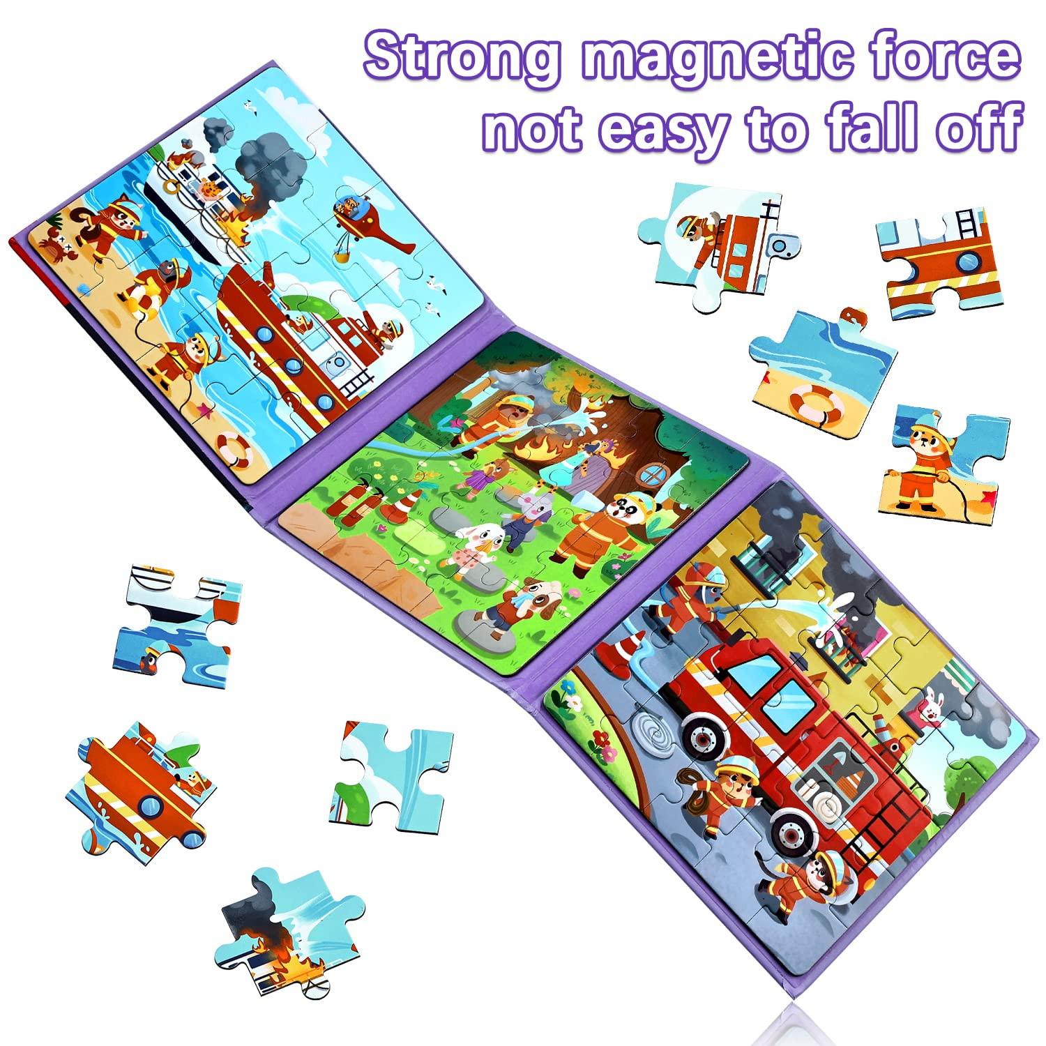 Activity-board  Kinderpuzzle magnetisches Puzzle Feuerwehrpuzzle für Kinder Puzzle 