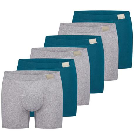 sloggi GO Natural Long Short Boxer 6er Pack  