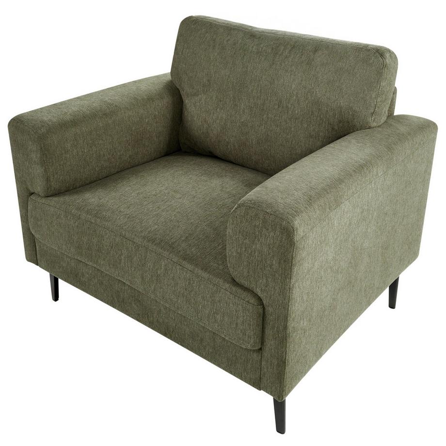 Beliani Sessel aus Stoff Industriell LOUSTO  