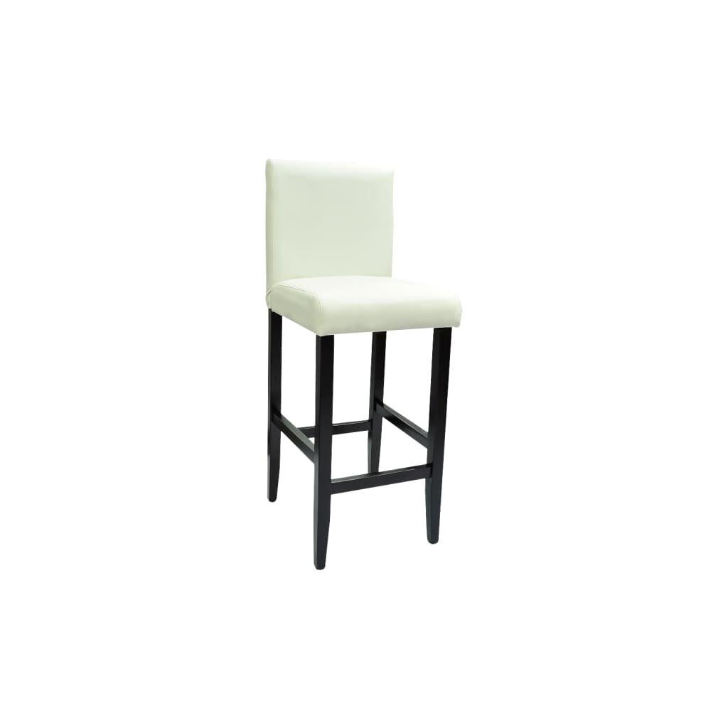 VidaXL Tabouret de bar cuir artificiel  