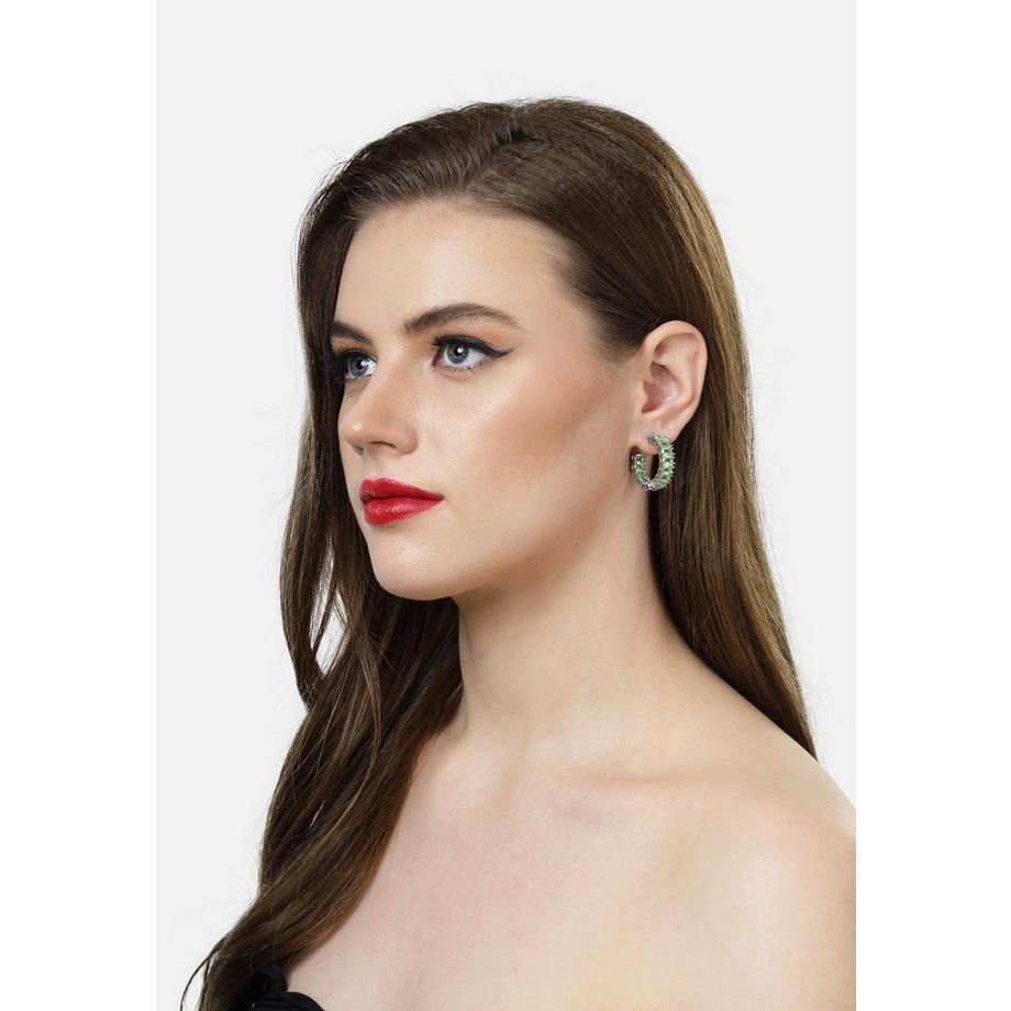 AVANT-GARDE PARIS  Cercles délicats en C vert clair 