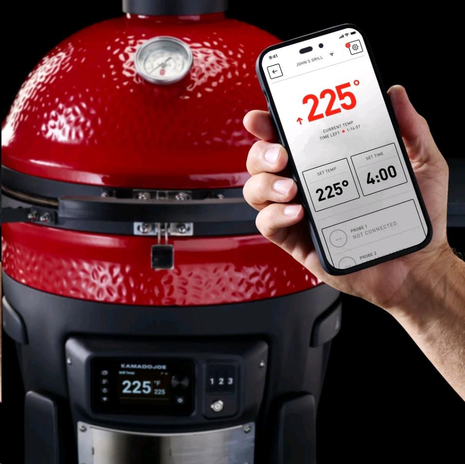 KamadoJoe Kamado Joe KJ15041523 - Konnected Joe Digitaler Holzkohlengrill und Smoker  