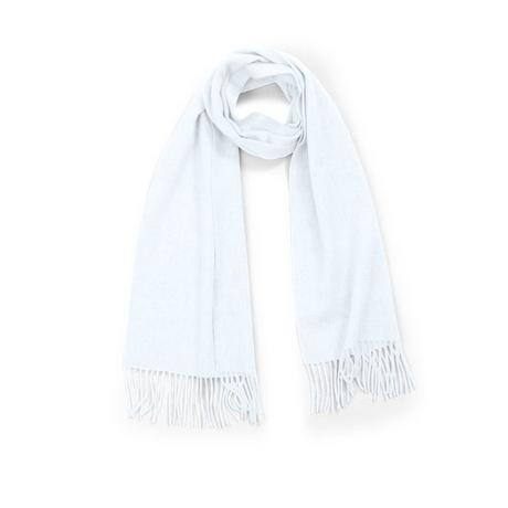 CASH-MERE.CH Sciarpa tinta unita con frange  