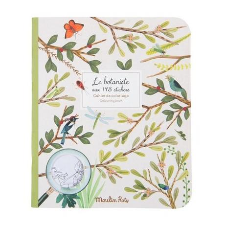 Moulin Roty  Cahier stickers Le botaniste Le Jardin du Moulin - 20 pages, Moulin Roty 
