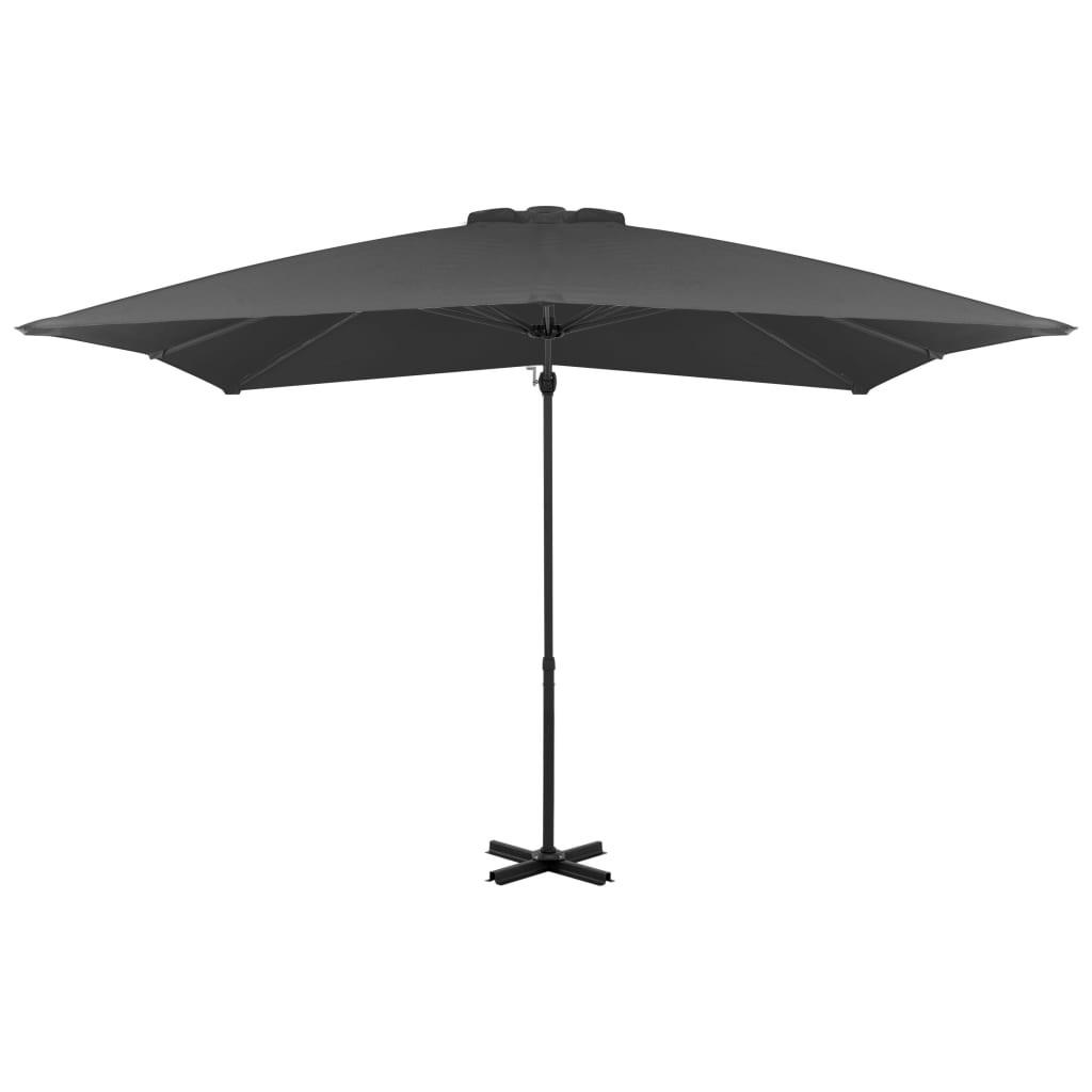 VidaXL Parasol de jardin en porte-à-faux  